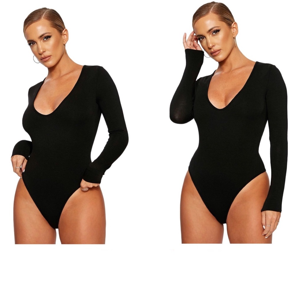THE NW DEEP V BODYSUIT naked wardrobe